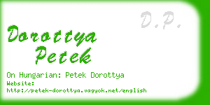 dorottya petek business card